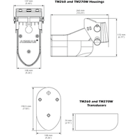 Garmin TM265LM Transducer, transom mount, CHIRP, 1000W