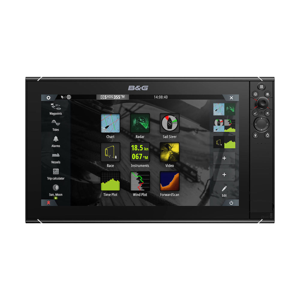 B&G Zeus 3S 16 16" Chartplotter (touchscreen), built-in sounder