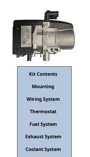 Espar D5E Marine Install Kit