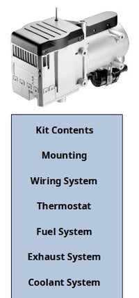 Espar MII D10W/D12W Marine Install Kit