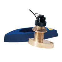 Garmin B744V Transducer, thru-hull, bronze, 0-24 deg, speed/temp, 600W