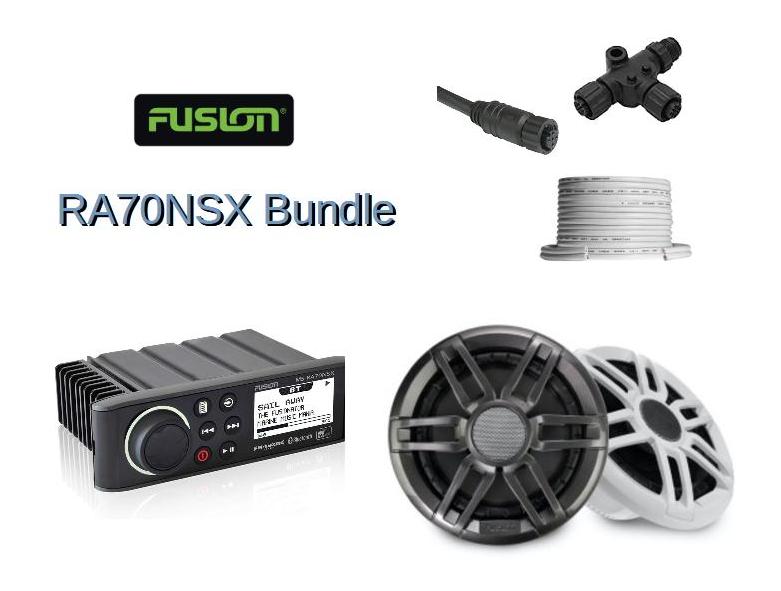 Garmin Fusion RA70NSX Audio System Bundle