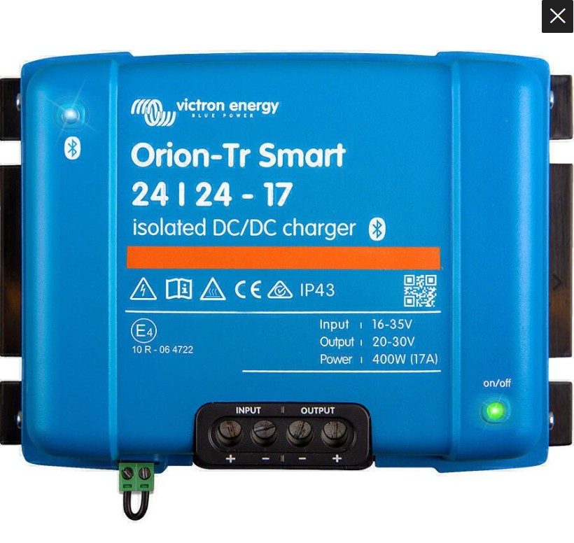 Victron Orion-Tr Smart DC-DC Charger Isolated 24/24-17A (400W)