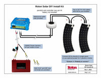 Sol-Go 166 Watt Flexible Solar Panel Do-It-Yourself Kit